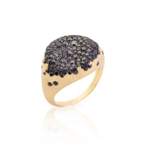 Nada Ghazal Baby Malak Caviar Round Ring at Meridian Jewelers