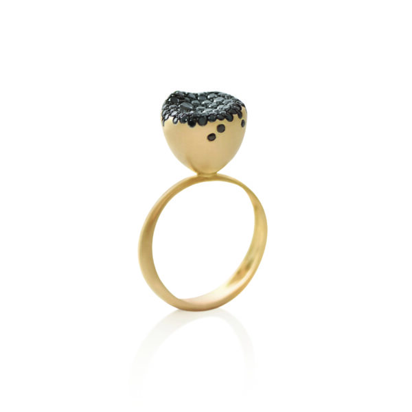 Nada Ghazal Baby Malak Flourish Caviar Ring at Meridian Jewelers