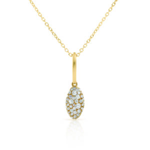 Nada Ghazal Baby Malak Ice Marquis Necklace at Meridian Jewelers
