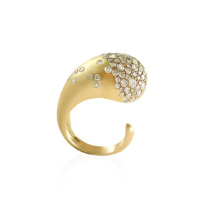 Nada Ghazal Fuse Glamour Champagne Diamond Ring at Meridian Jewelers