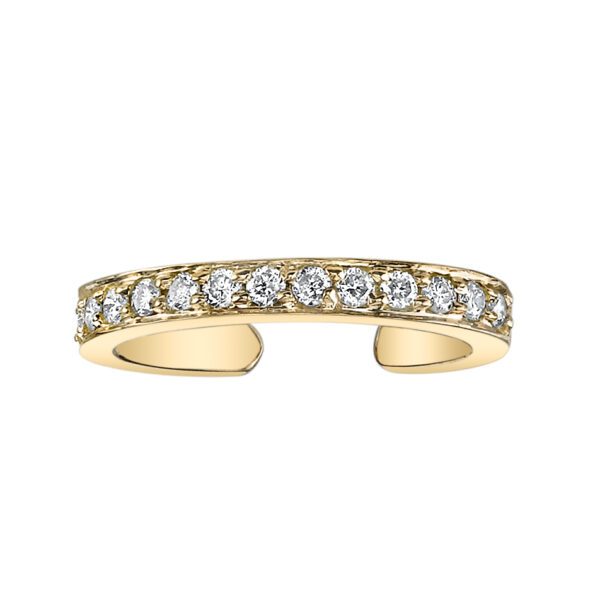 Anita Ko Single Row Diamond Ear Cuff (yellow gold) at Meridian Jewelers