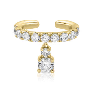 Anita Ko Daphne Ear Cuff with Round Diamond Drop at Meridian Jewelers