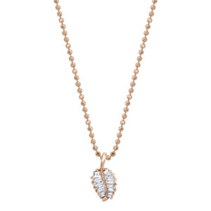 Anita Ko Small Palm Leaf Diamond Necklace at Meridian Jewelers