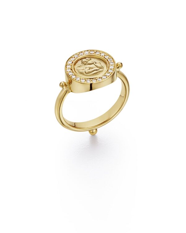 Temple St. Clair 18K Angel Ring at Meridian Jewelers