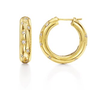 Temple St. Clair 18K Cosmos Hoop at Meridian Jewelers