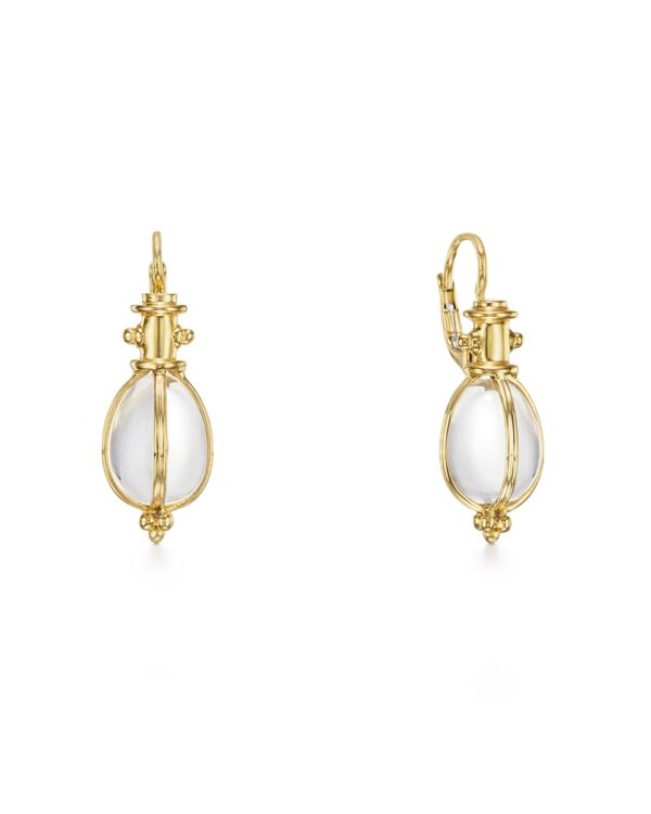 Temple St. Clair 18K Classic Amulet Earrings at Meridian Jewelers