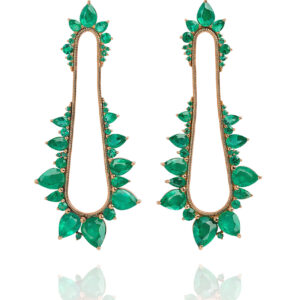 Fernando Jorge Emerald Electric Shock Earrings at Meridian Jewelers