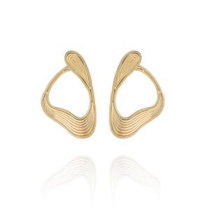 Fernando Jorge Stream Lines Loop Earrings at Meridian Jewelers