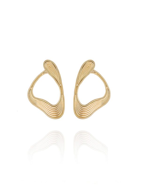 Fernando Jorge Stream Lines Loop Earrings at Meridian Jewelers