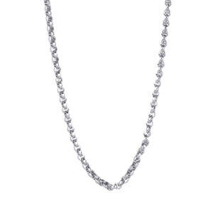 Hoorsenbuhs 18K White Gold Lasso Micro Chain Necklace at Meridian Jewelers