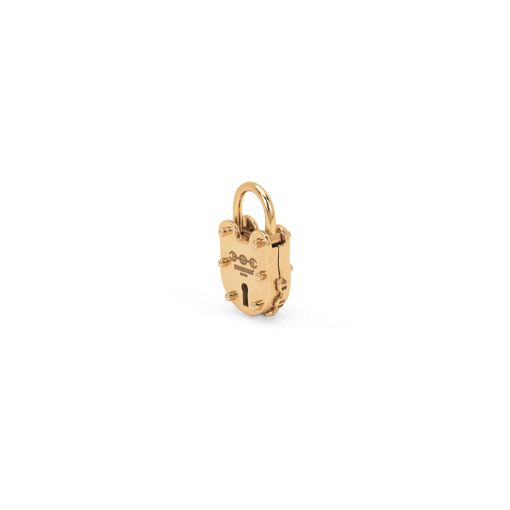 Hoorsenbuhs 18K Yellow Gold Padlock Pendant 19mm