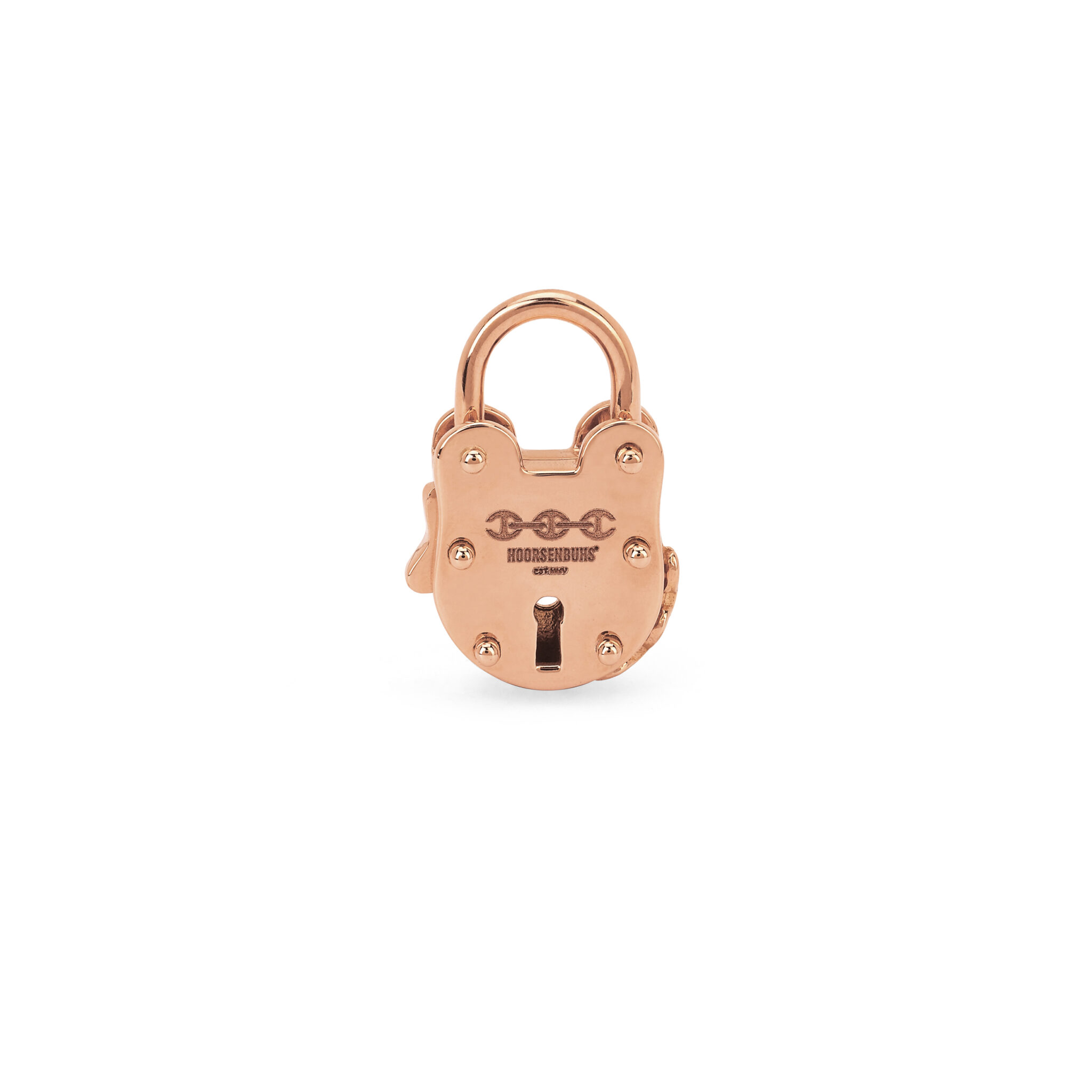 Hoorsenbuhs 18K Rose Gold Padlock Pendant Meridian Jewelers