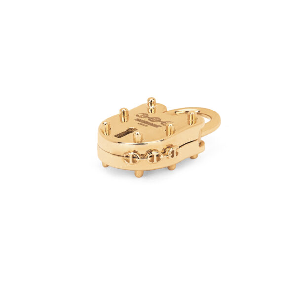 Hoorsenbuhs 18K Yellow Gold Padlock Pendant - 30mm - Image 3
