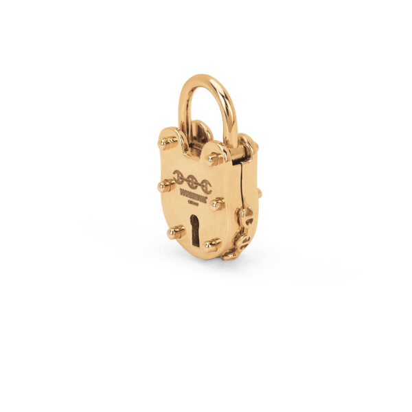 Hoorsenbuhs 18K Yellow Gold Padlock Pendant - 30mm - Image 2