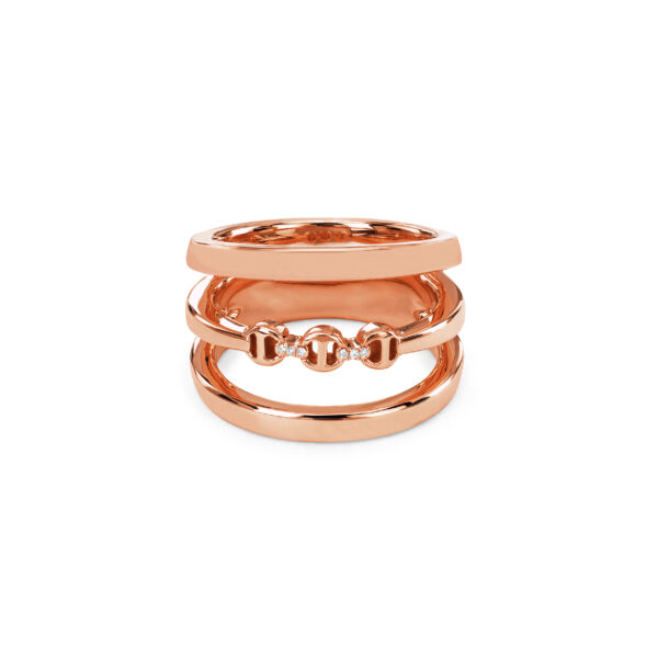 Hoorsenbuhs 18K Rose Gold Asset Ring at Meridian Jewelers