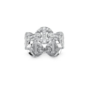 Hoorsenbuhs 18K White Gold Dame Antiquated Ring at Meridian Jewelers