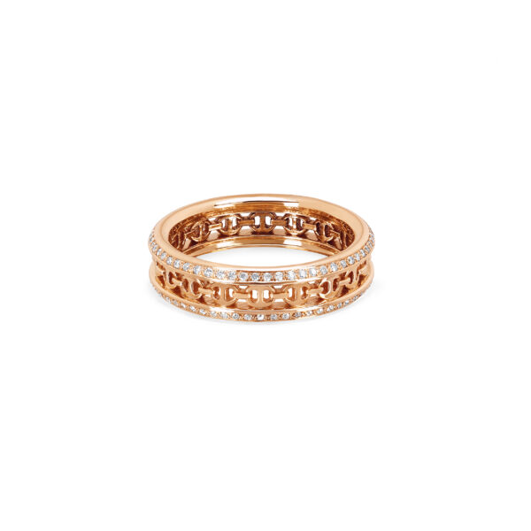 Hoorsenbuhs 18K Rose Gold Chassis Diamond Ring at Meridian Jewelers