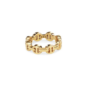 Hoorsenbuhs 18K Yellow Gold Dame Tri Link Ring at Meridian Jewelers
