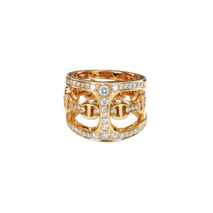 Hoorsenbuhs 18K Yellow Gold Diamond Phantom Clique Ring