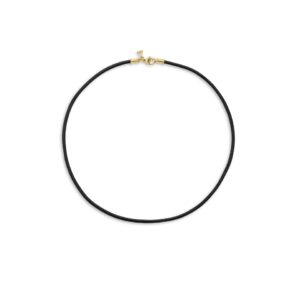 Temple St. Clair 18K Black Leather Cord at Meridian Jewelers