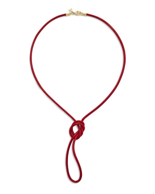 Temple St. Clair 18K Red Leather Cord at Meridian Jewelers