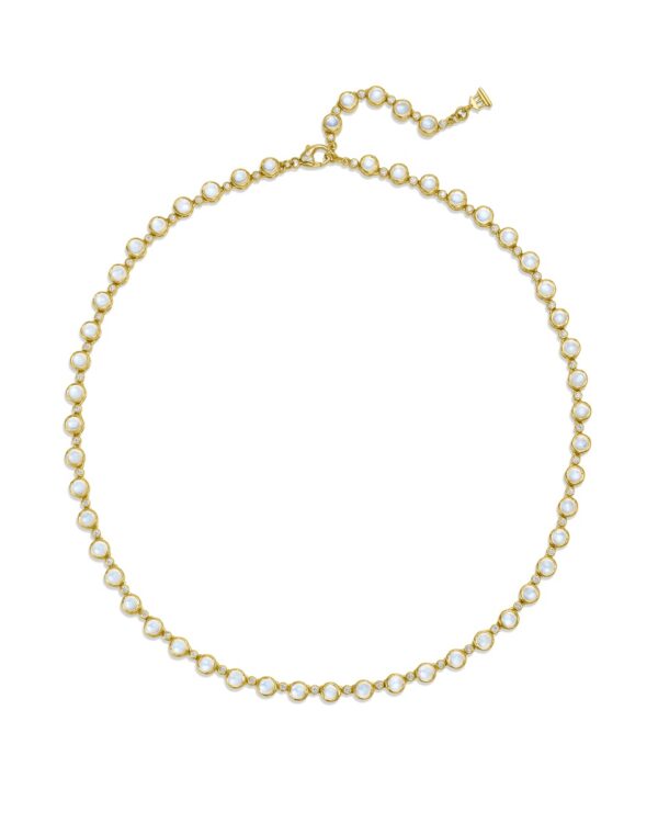 Temple St. Clair 18K Blue Moon Link Necklace at Meridian Jewelers