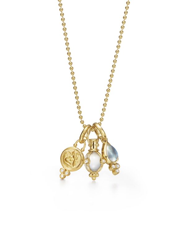 Temple St. Clair 18K Signature Charm Necklace at Meridian Jewelers