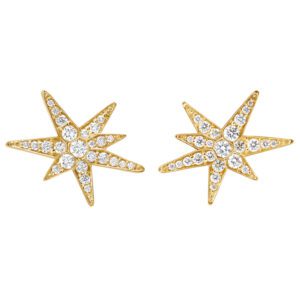 Ole Lynggaard Small Funky Stars Earrings at Meridian Jewelers