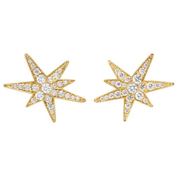 Ole Lynggaard Small Funky Stars Earrings at Meridian Jewelers