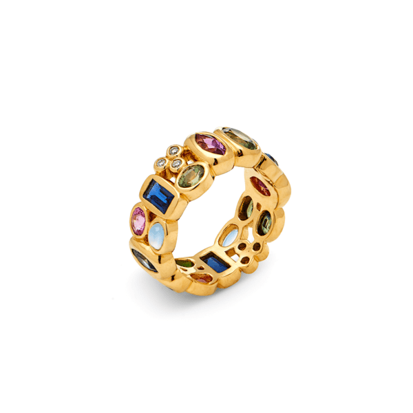 Temple St. Clair 18K Theodora Mosaic Ring at Meridian Jewelers