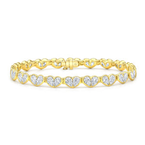 Rahaminov Diamonds Diamond Heart Buttercup Bracelet at Meridian Jewelers