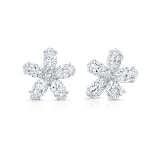 Rahaminov Diamonds Flower Studs at Meridian Jewelers
