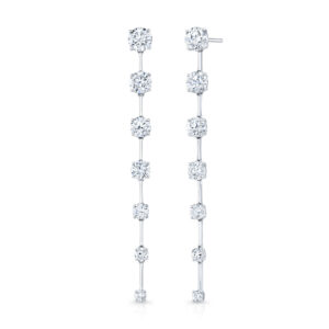 Rahaminov Diamonds Bar Dangle Earrings at Meridian Jewelers