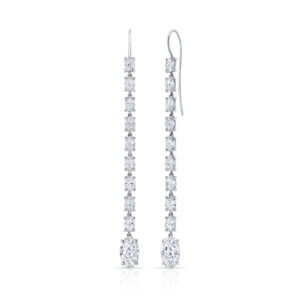 Rahaminov Diamonds Line Drop Earrings at Meridian Jewelers