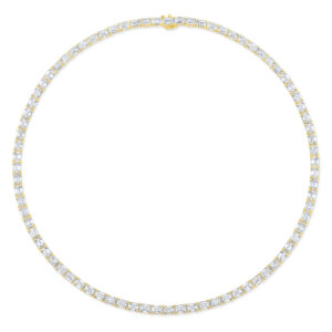 Rahaminov Diamonds Emerald Cut Line Necklace at Meridian Jewelers