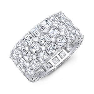 Rahaminov Diamonds 3-row band at Meridian Jewelers