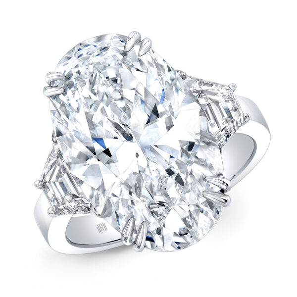 Rahaminov Diamonds 5 carat Oval Ring at Meridian Jewelers