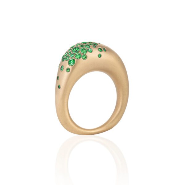 Nada Ghazal Urban Color Thick Tsavorite Ring at Meridian Jewelers