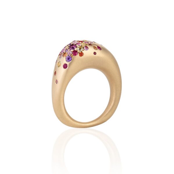 Nada Ghazal Urban Summer Nights Thick Multi-Colored Sapphire Ring at Meridian Jewelers