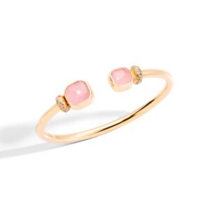 Pomellato Rose Quartz Nudo Bracelet at Meridian Jewelers