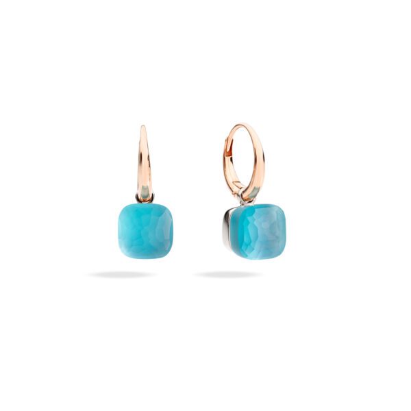 Pomellato Sky Blue Topaz Nudo Gele Earrings at Meridian Jewelers