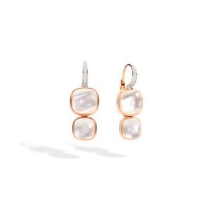 Pomellato Mother of Pearl Nudo Pendant Earrings at Meridian Jewelers