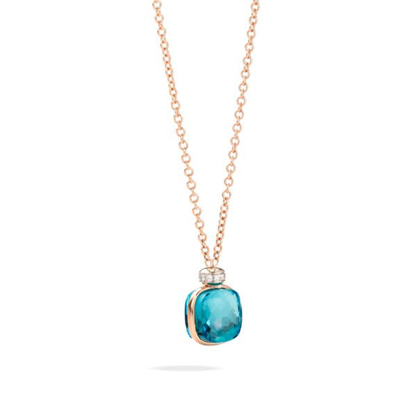 Pomellato Sky Blue Topaz Nudo Necklace at Meridian Jewelers