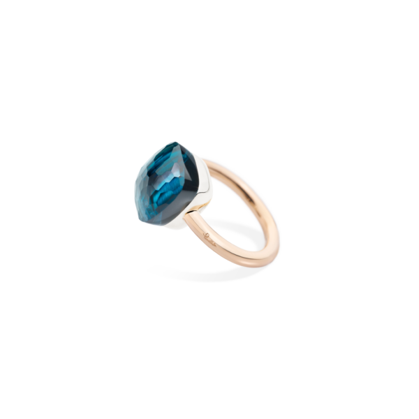 Pomellato Blue Topaz Nudo Classic Ring at Meridian Jewelers