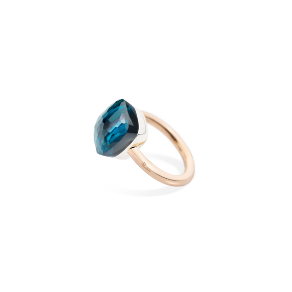 Pomellato Blue Topaz Nudo Classic Ring at Meridian Jewelers