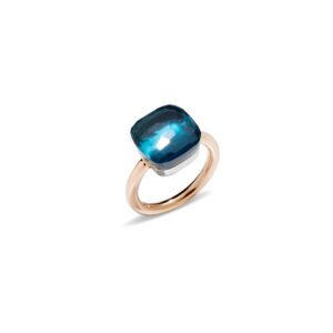 Pomellato Blue Topaz Nudo Maxi Ring at Meridian Jewelers