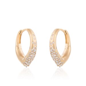 Nada Ghazal The Arch Power Hoop Big Earrings at Meridian Jewelers