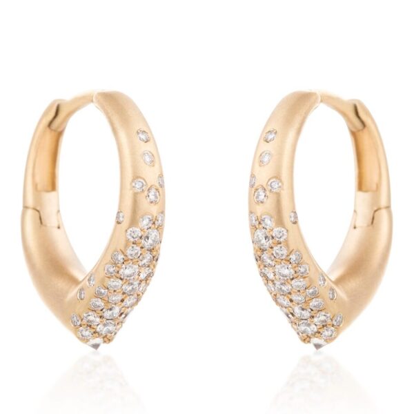 Nada Ghazal The Arch Power Hoop Big Earrings at Meridian Jewelers