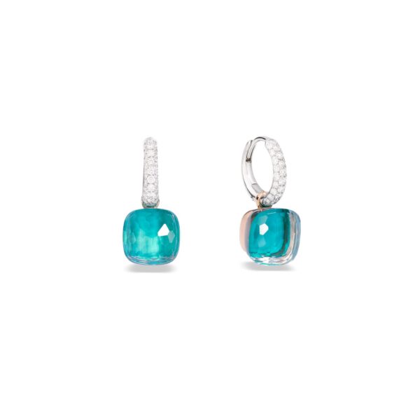 Pomellato Sky Blue Topaz Nudo Earrings at Meridian Jewelers