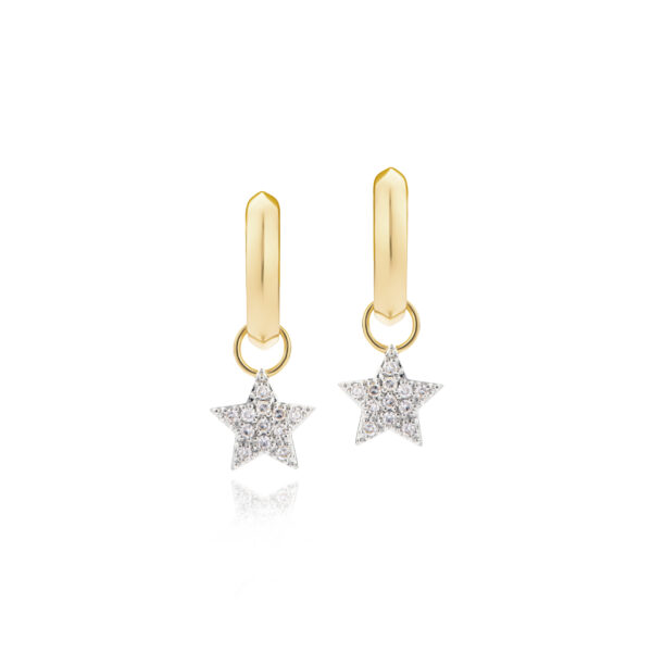 Phillips House Knife Edge Star Infinity Huggies at Meridian Jewelers